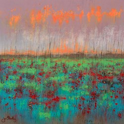 I Won't Forget by Jo Starkey - Original Painting on Board sized 24x24 inches. Available from Whitewall Galleries